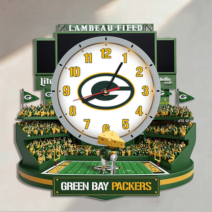 GBP x NFL Stadium Decorative 3D Visual Effect Acrylic Wall Clock DDT CTND