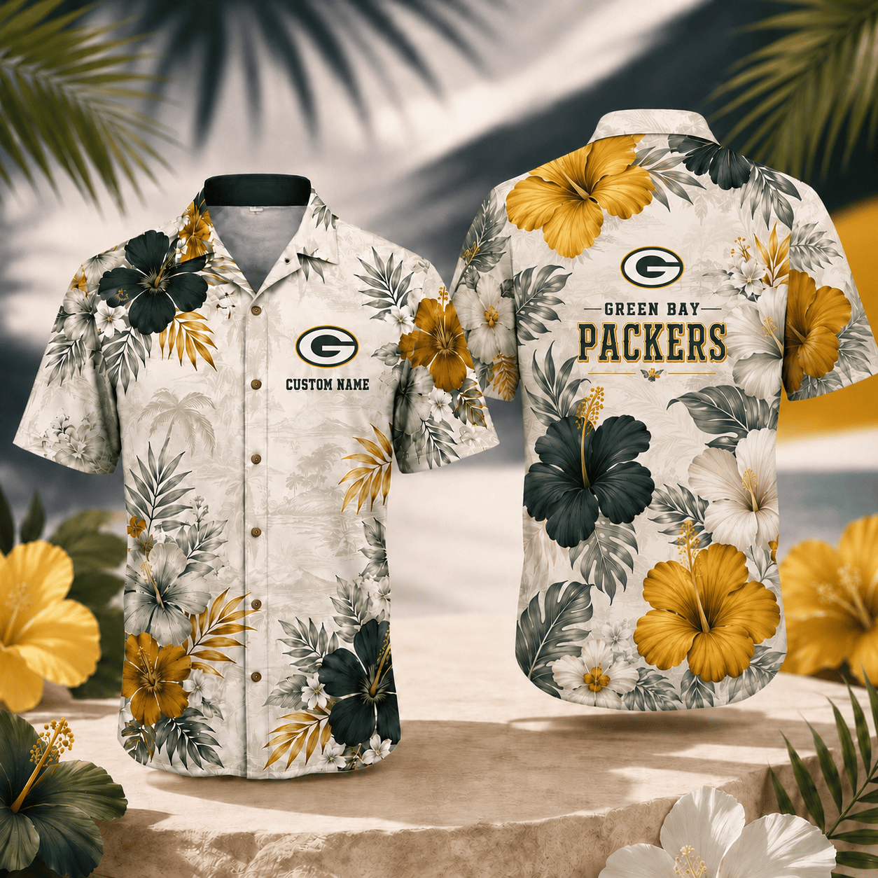GBP x NFL Tropical Floral Hawaiian Shirt 160626