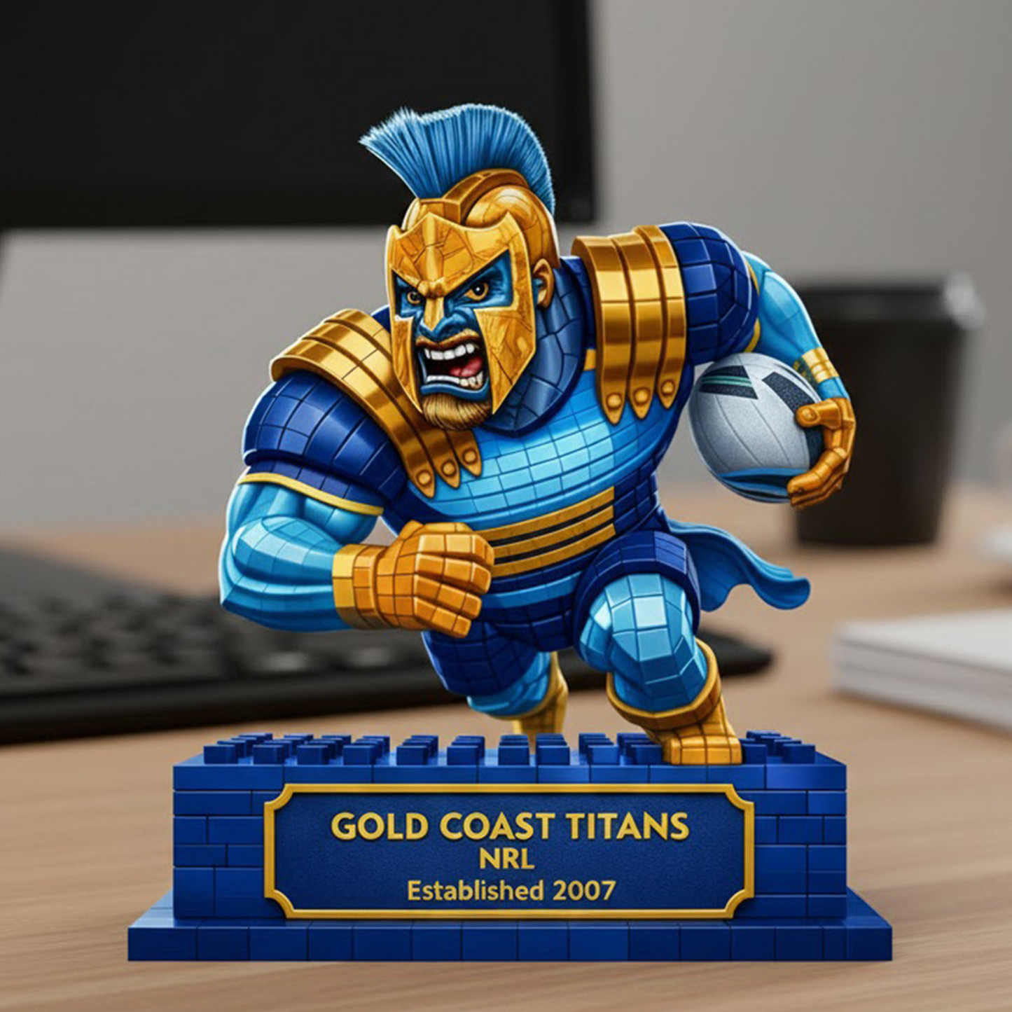 GCT X Premium NRL Special Mascot Acrylic Block Plaque Limited Editions NDT NHT