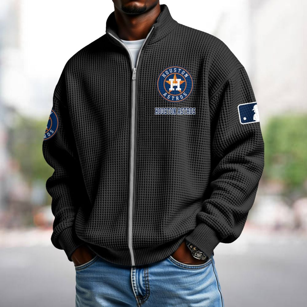 HOU x MLB Waffle Zip-Up Sweatshirt DatND DVT
