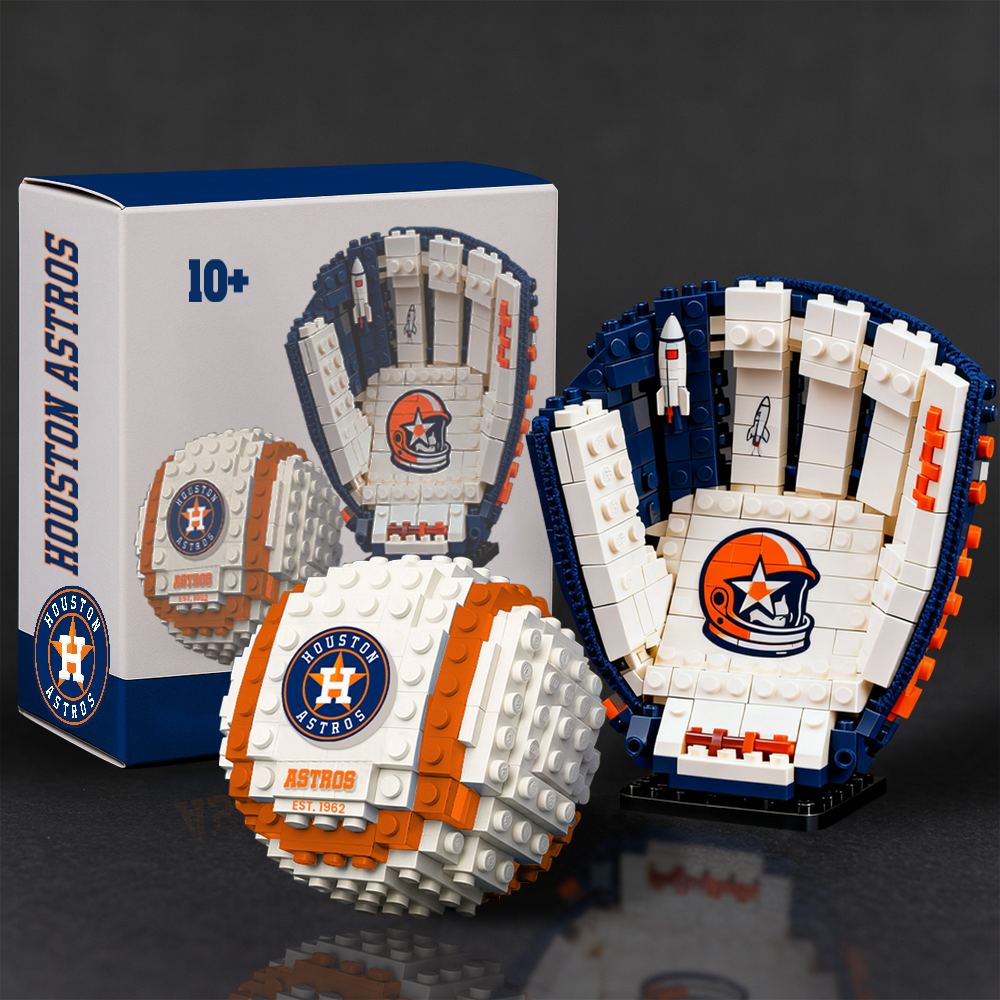 MLB Teams Baseball Glove & Ball Building Block Set TT TL