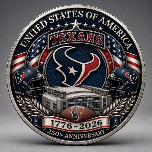 HT Premium NFL 250 Years Of Freedom Commemorative Coin DDT 090626 NTL