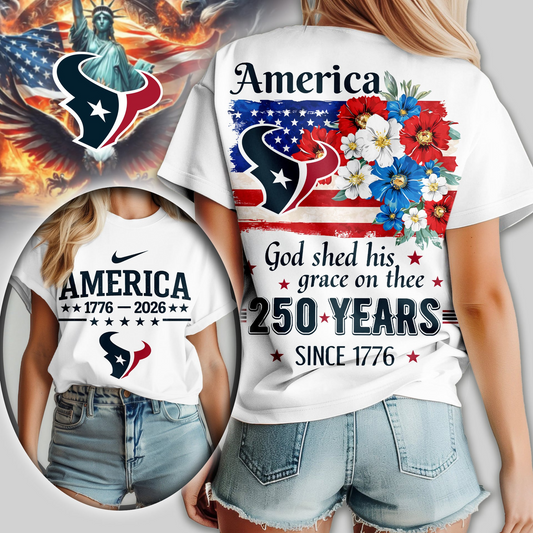HT Premium NFL America God Shed His Grace On Thee Women Shirt DDT  NTL