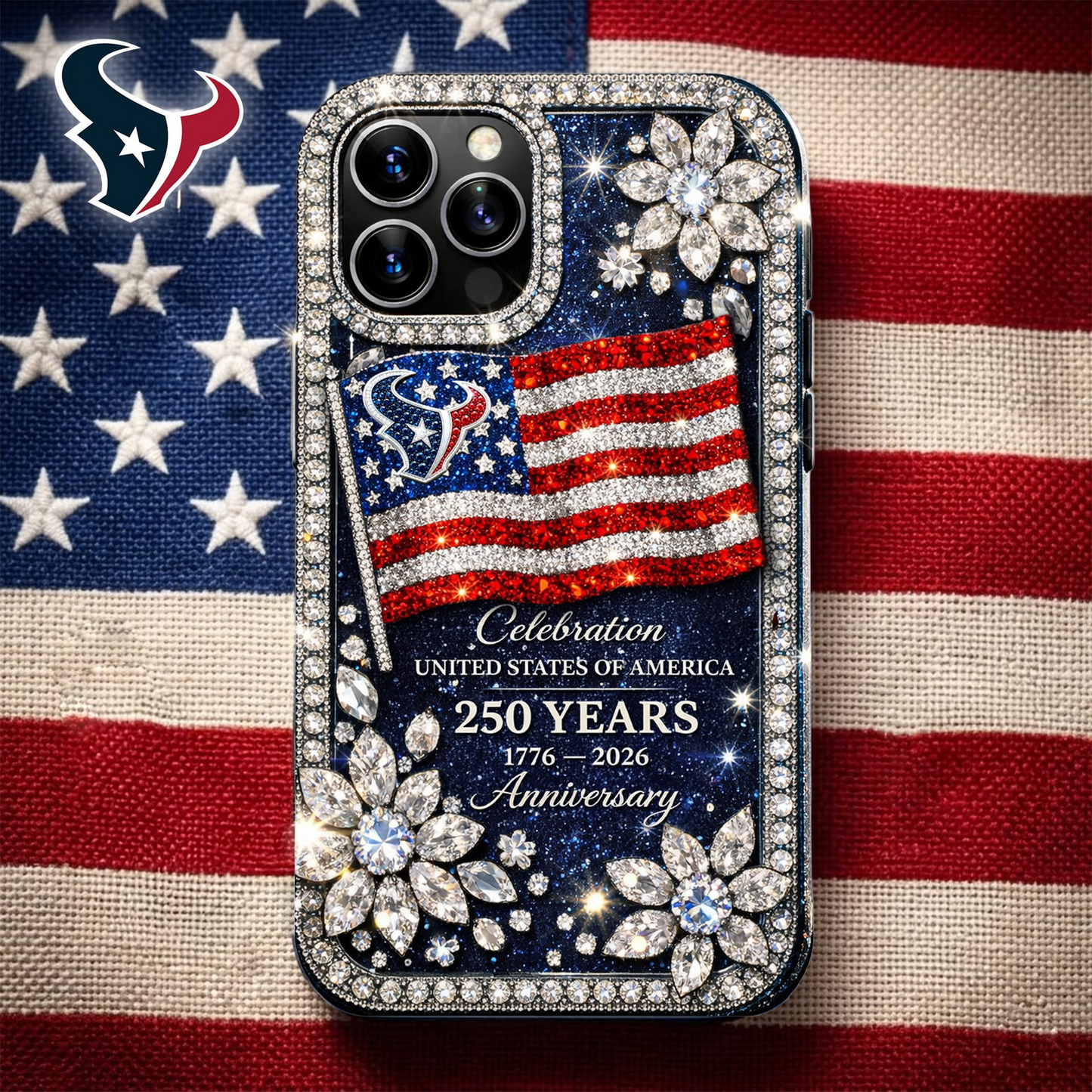 HT Premium NFL Celebration United States Of America 250 Years Luxury Phone Case DDT CTND