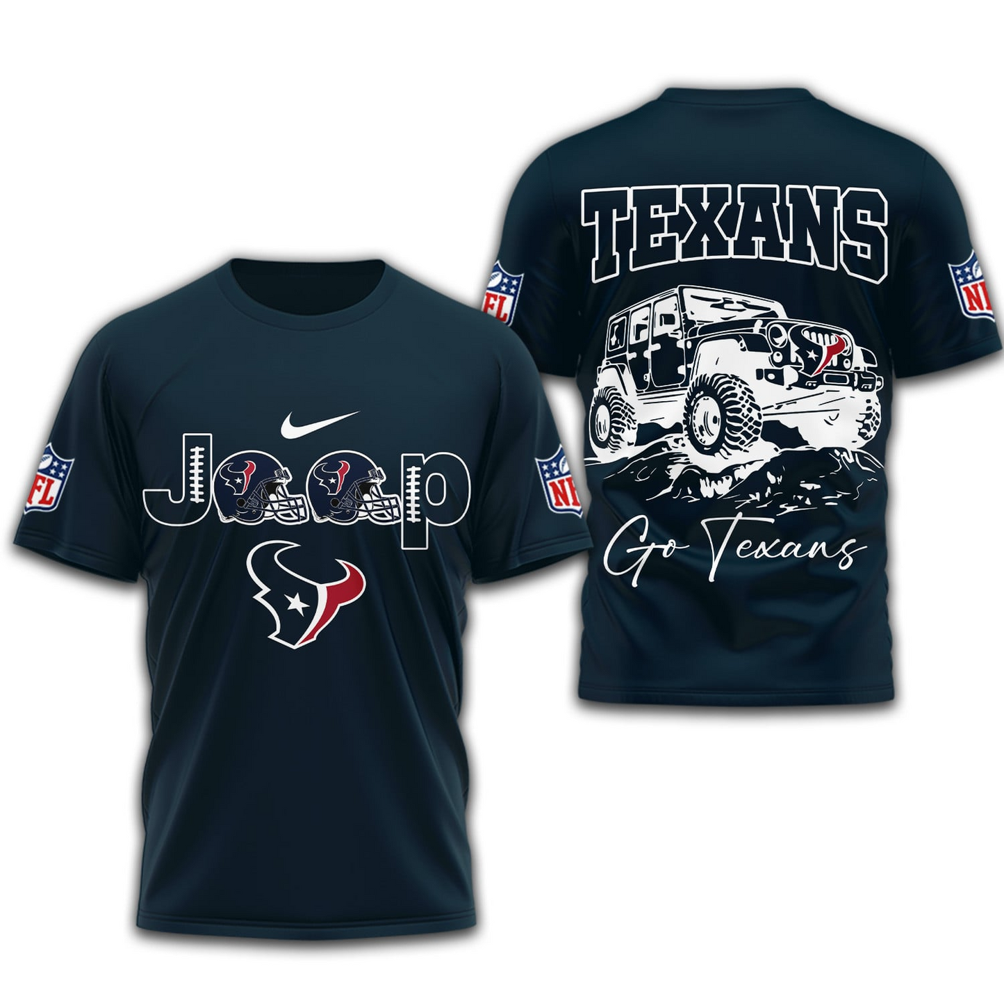 HT Premium NFL Jeep 3D Shirt DDT NTL