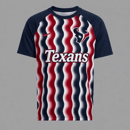 HT Premium NFL Retro Wavy Pattern Athletic T-Shirt