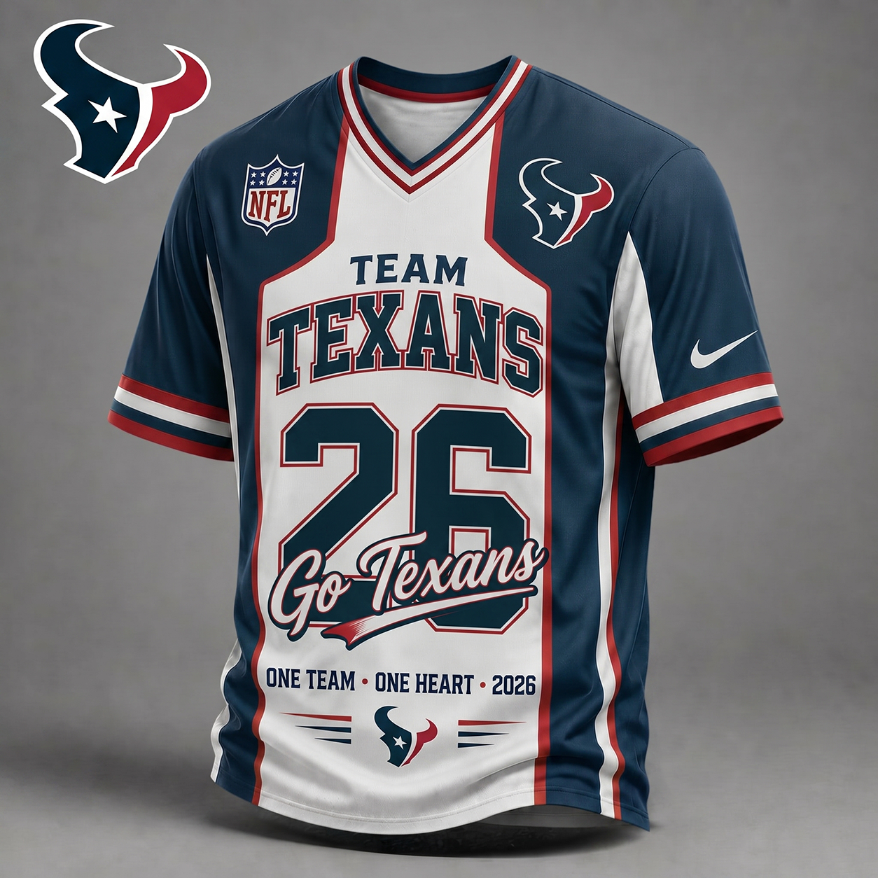 HT Premium NFL Team Pride V-Neck Jersey DDT  010626 HLPHUONG