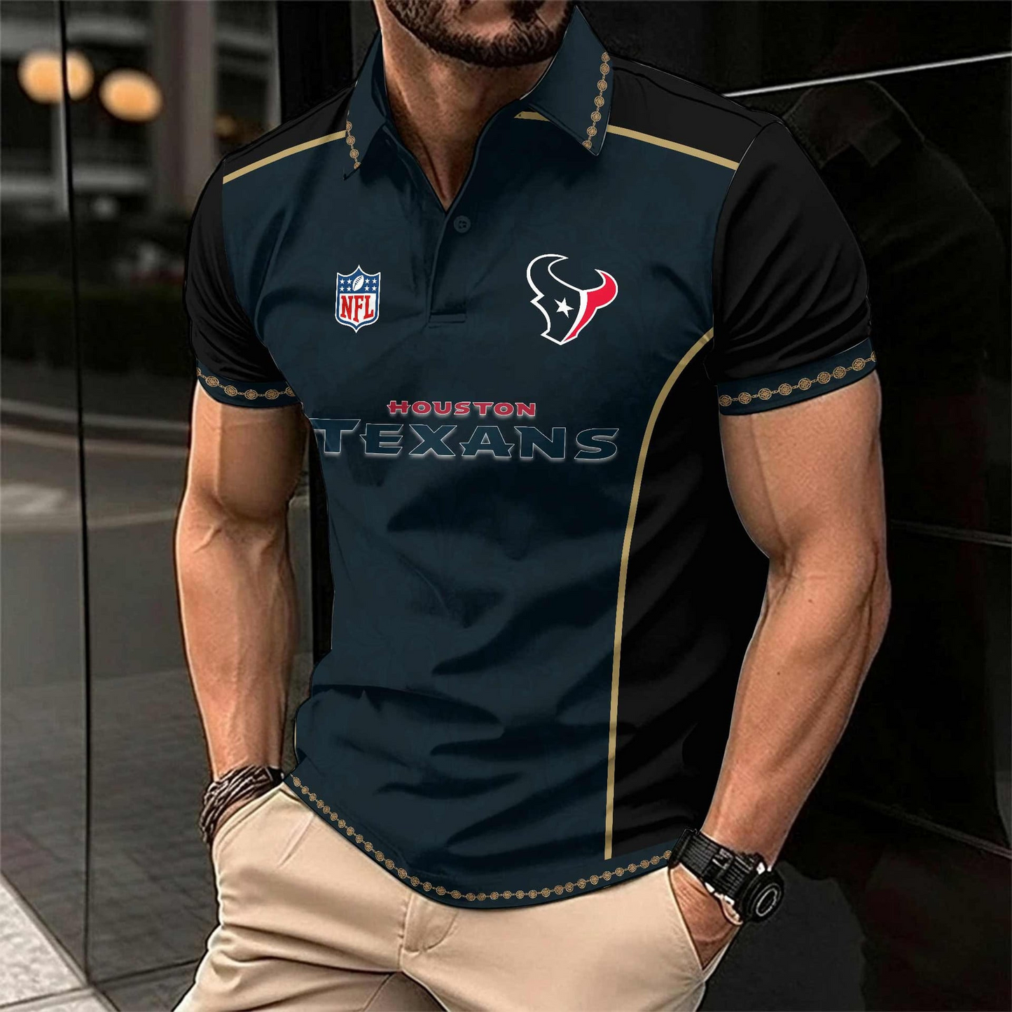 HT x NFL Luxury Polo Shirt 150626