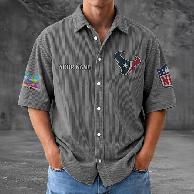 HT x NFL Men Seersucker Button Shirt DDT NTL
