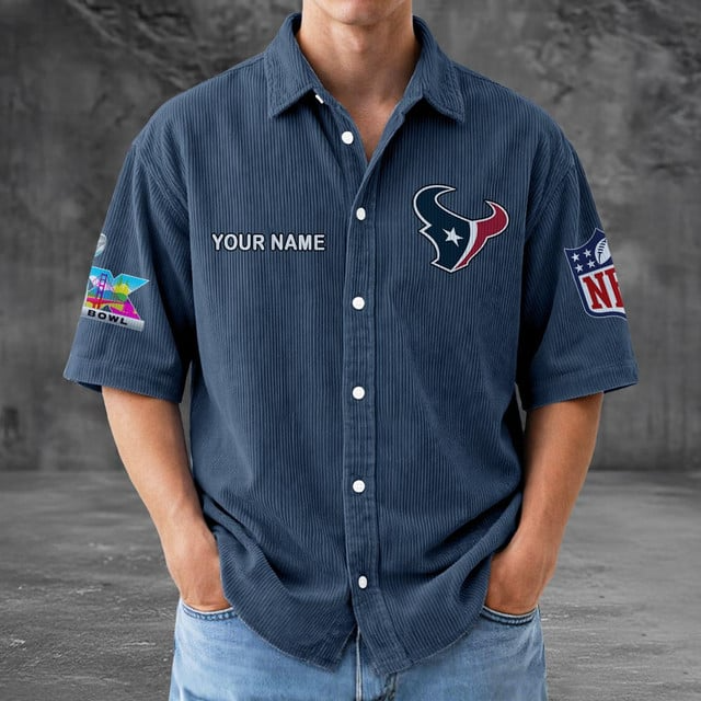 HT x NFL Men Seersucker Button Shirt DDT NTL