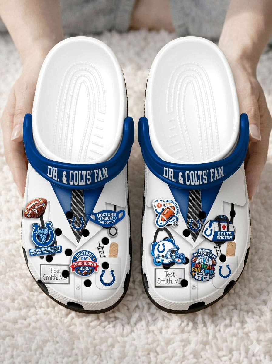 IC PREMIUM NFL NATIONAL DOCTOR'S DAY CLOGS WITH 8 CHARMS DDT  CTND