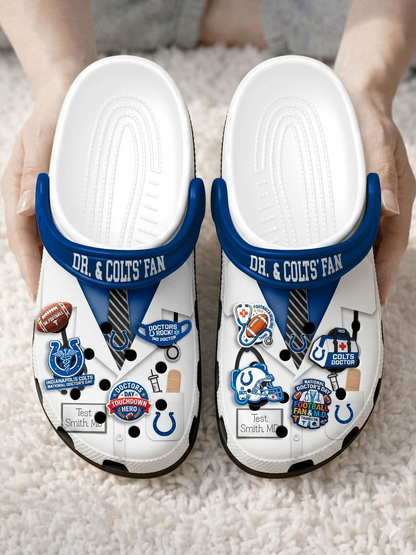 IC PREMIUM NFL NATIONAL DOCTOR'S DAY CLOGS WITH 8 CHARMS DDT  CTND
