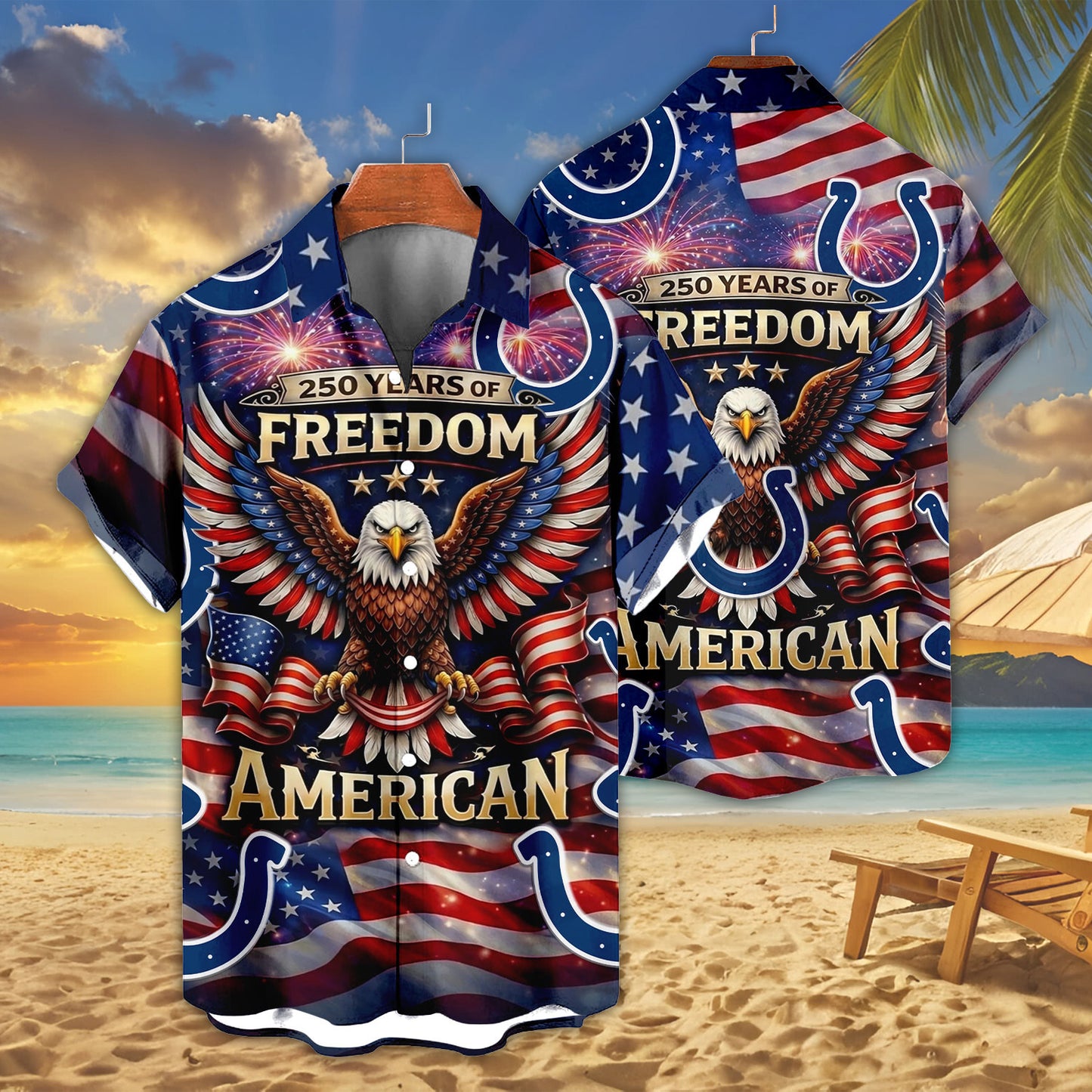 IC x NFL America 250th Anniversary Eagles Hawaiian Shirt 090626