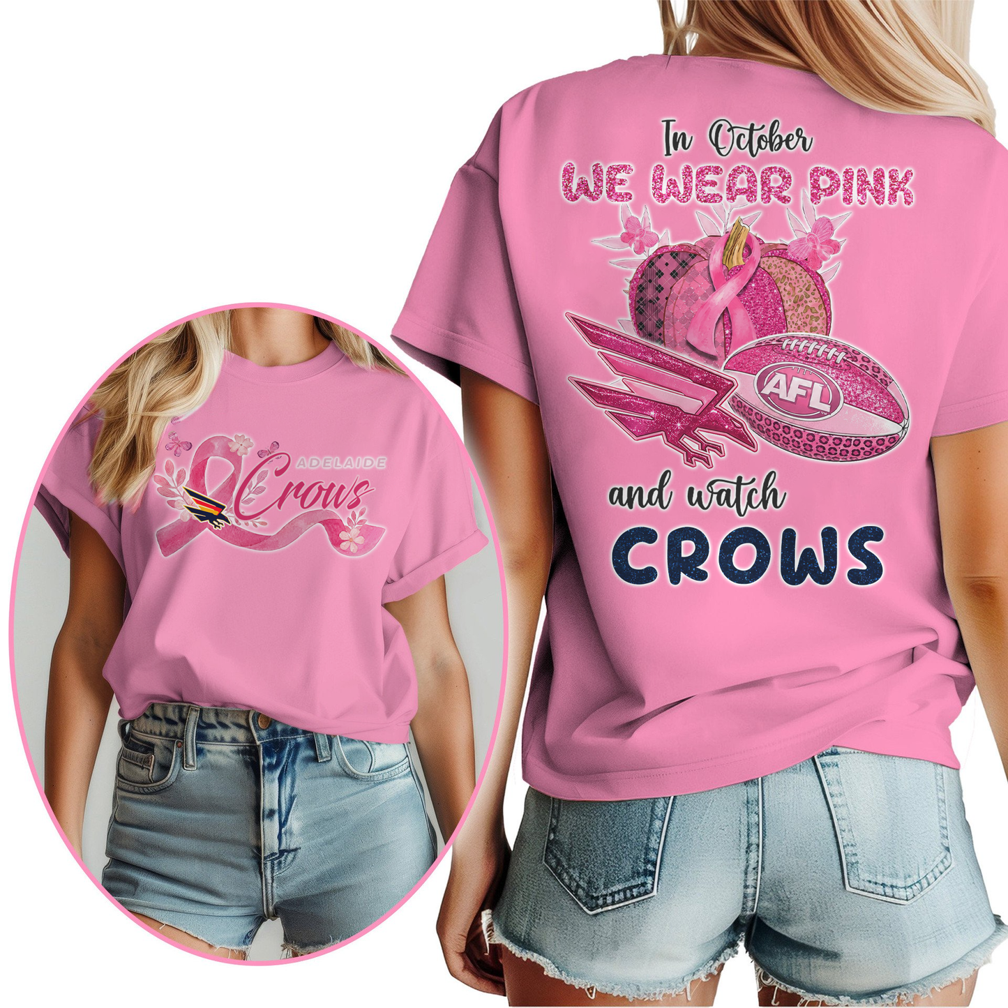 In October We Wear Pink And Watch AC Shirt