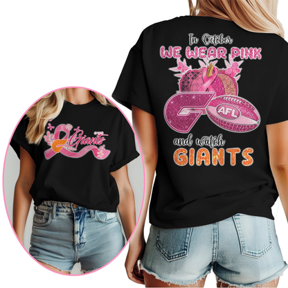 In October We Wear Pink And Watch GWSG Shirt