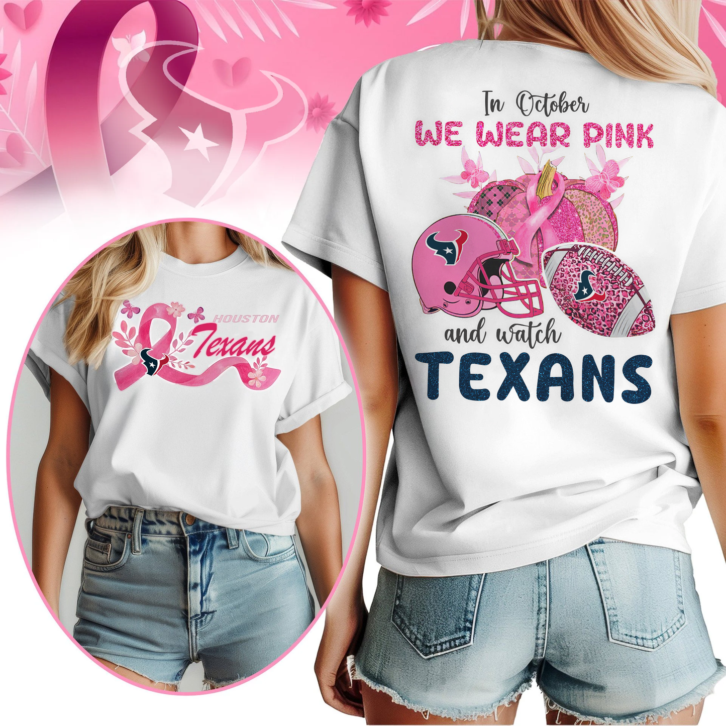 In October We Wear Pink And Watch HT Shirt  300626
