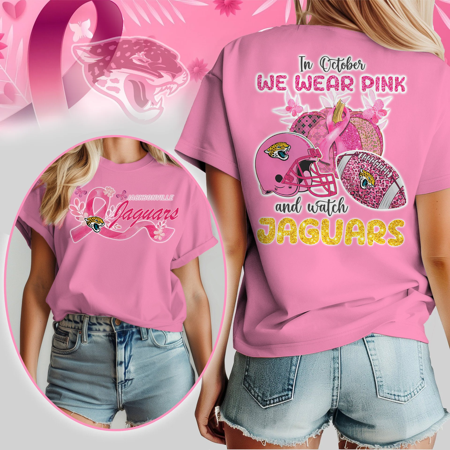 In October We Wear Pink And Watch JJ Shirt  300626