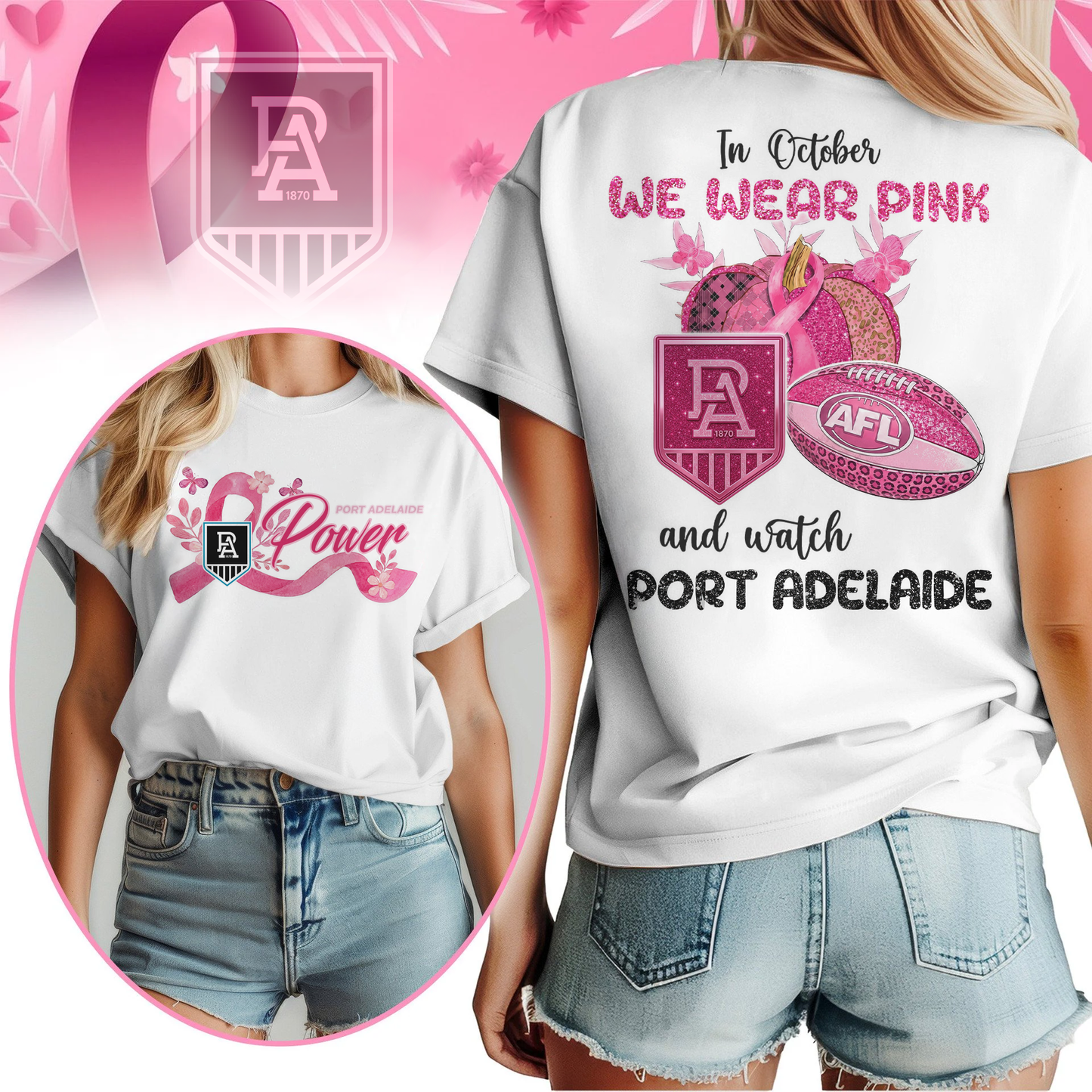 In October We Wear Pink And Watch PA Shirt