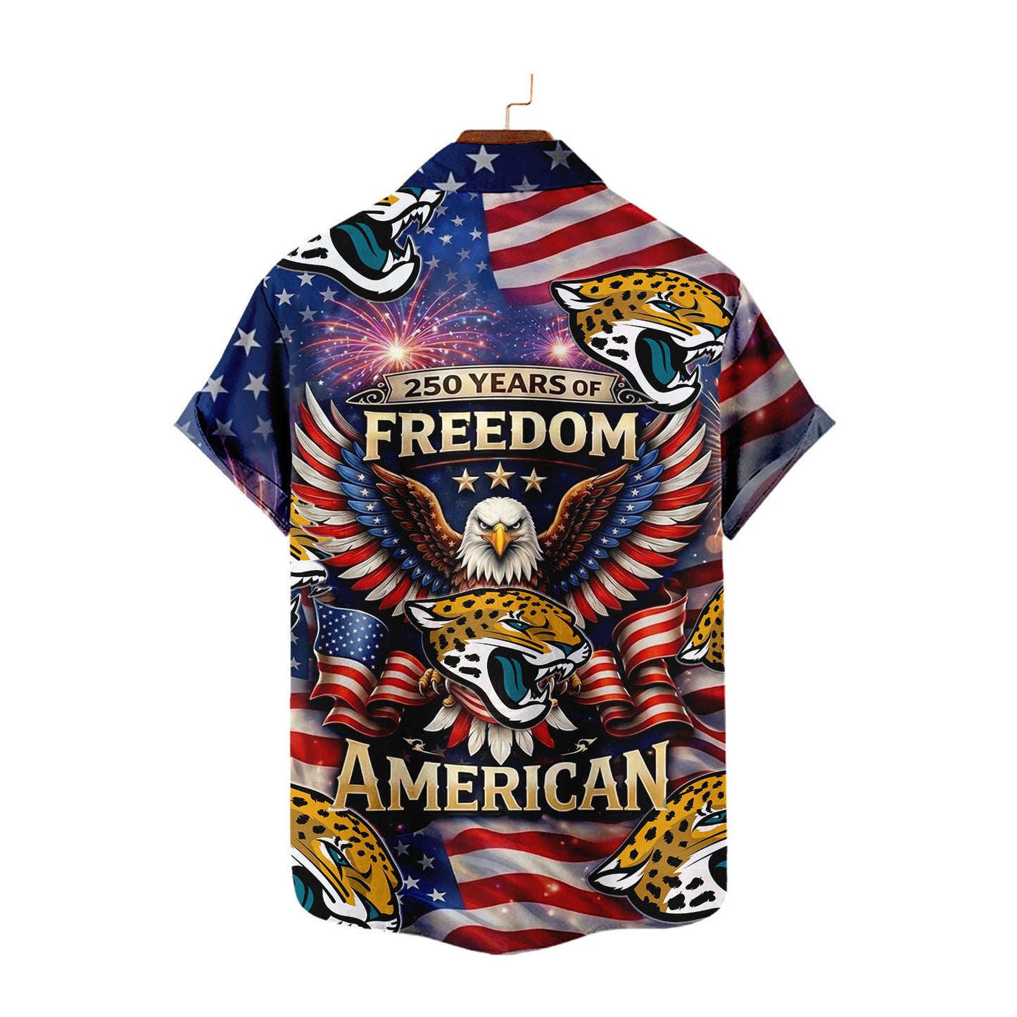 JJ x NFL America 250th Anniversary Eagles Hawaiian Shirt 090626