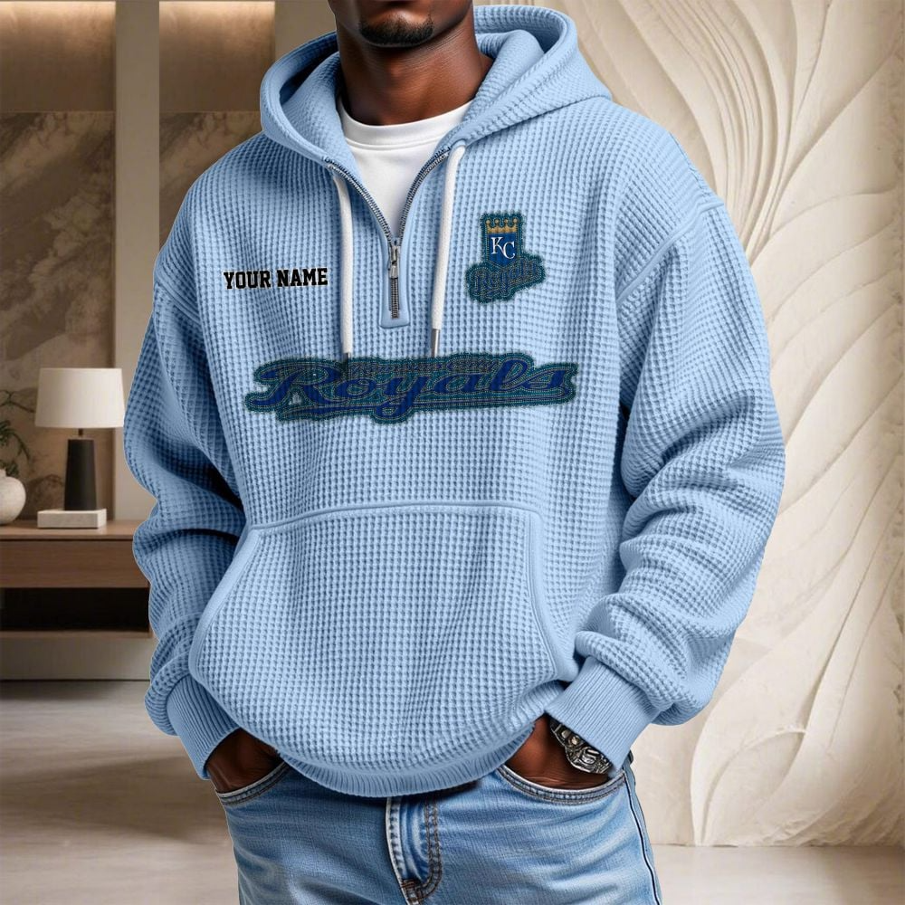 KC x MLB Waffle Hoodie DATND TANTD