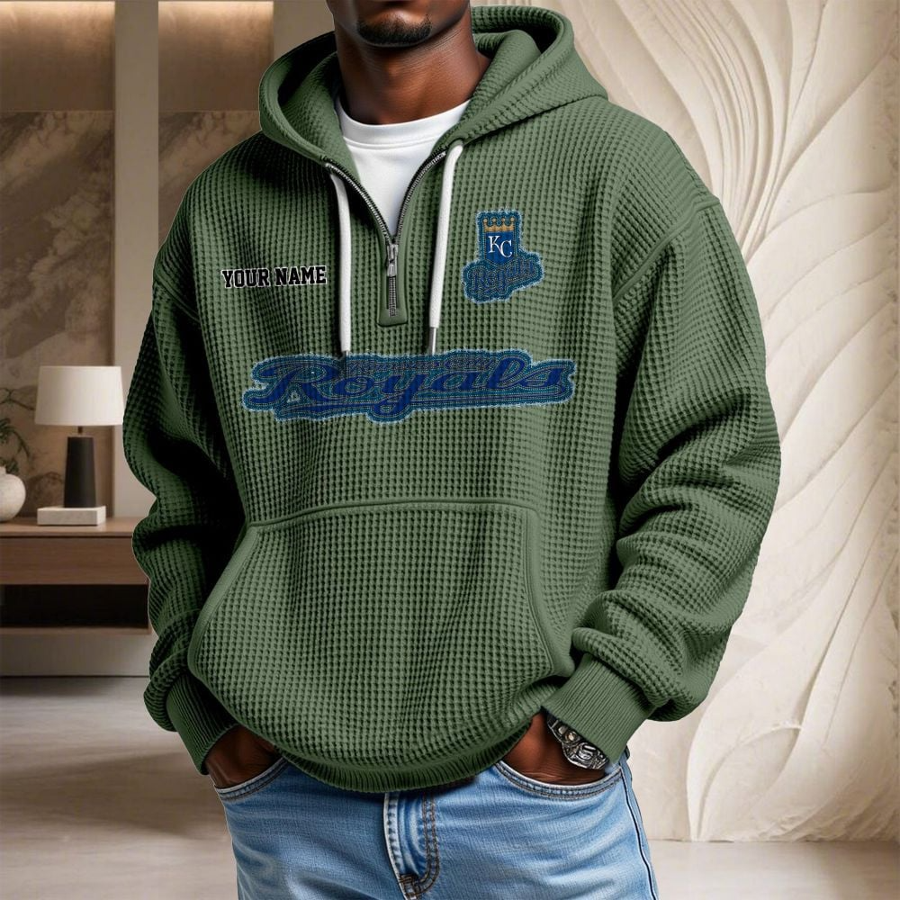 KC x MLB Waffle Hoodie DATND TANTD