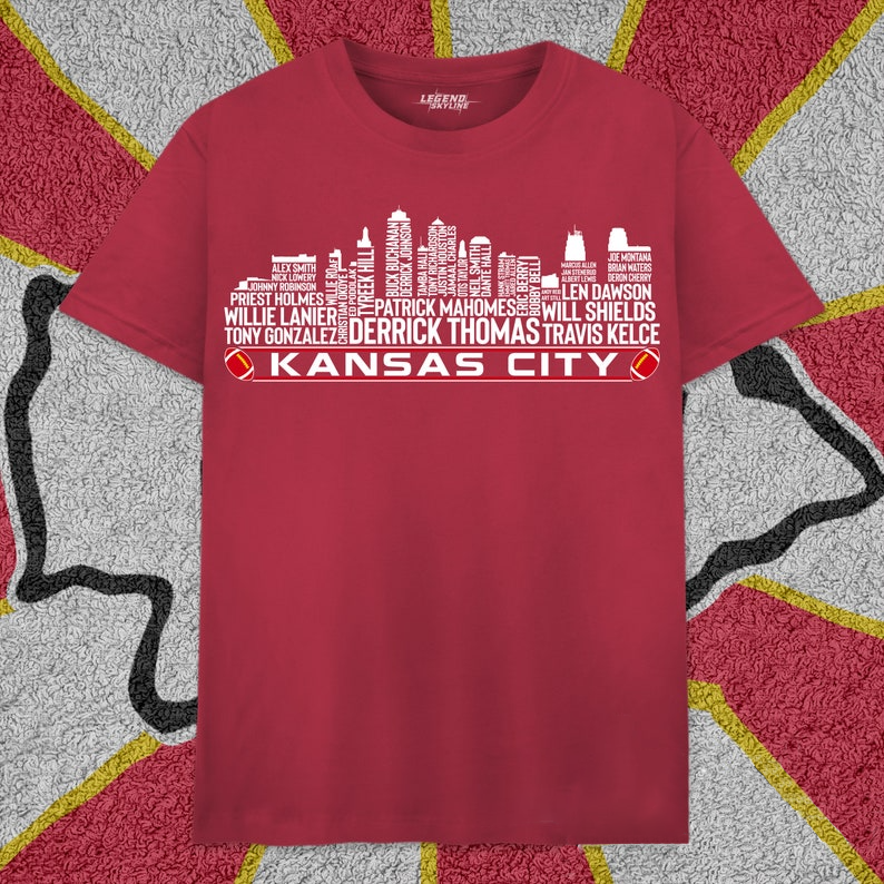 KCC Football Greatest Of All Time Team Legends, City Skyline Shirt DDT CTND