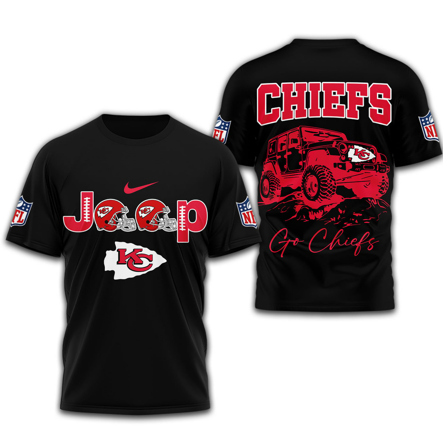 KCC Premium NFL Jeep 3D Shirt DDT NTL