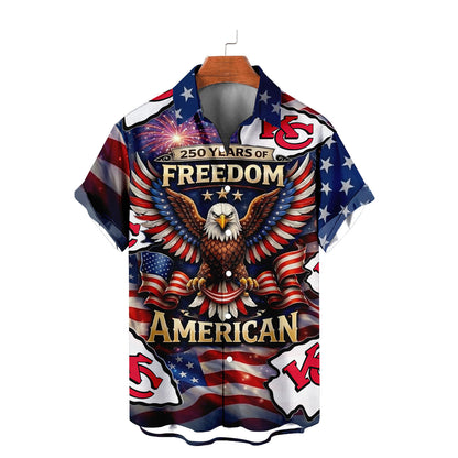 KCC x NFL America 250th Anniversary Eagles Hawaiian Shirt 090626