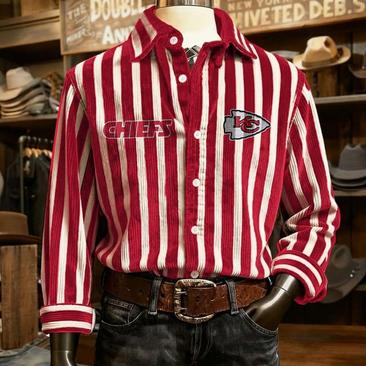 KCC x NFL Color Stripe Corduroy Shirt DDT NTL