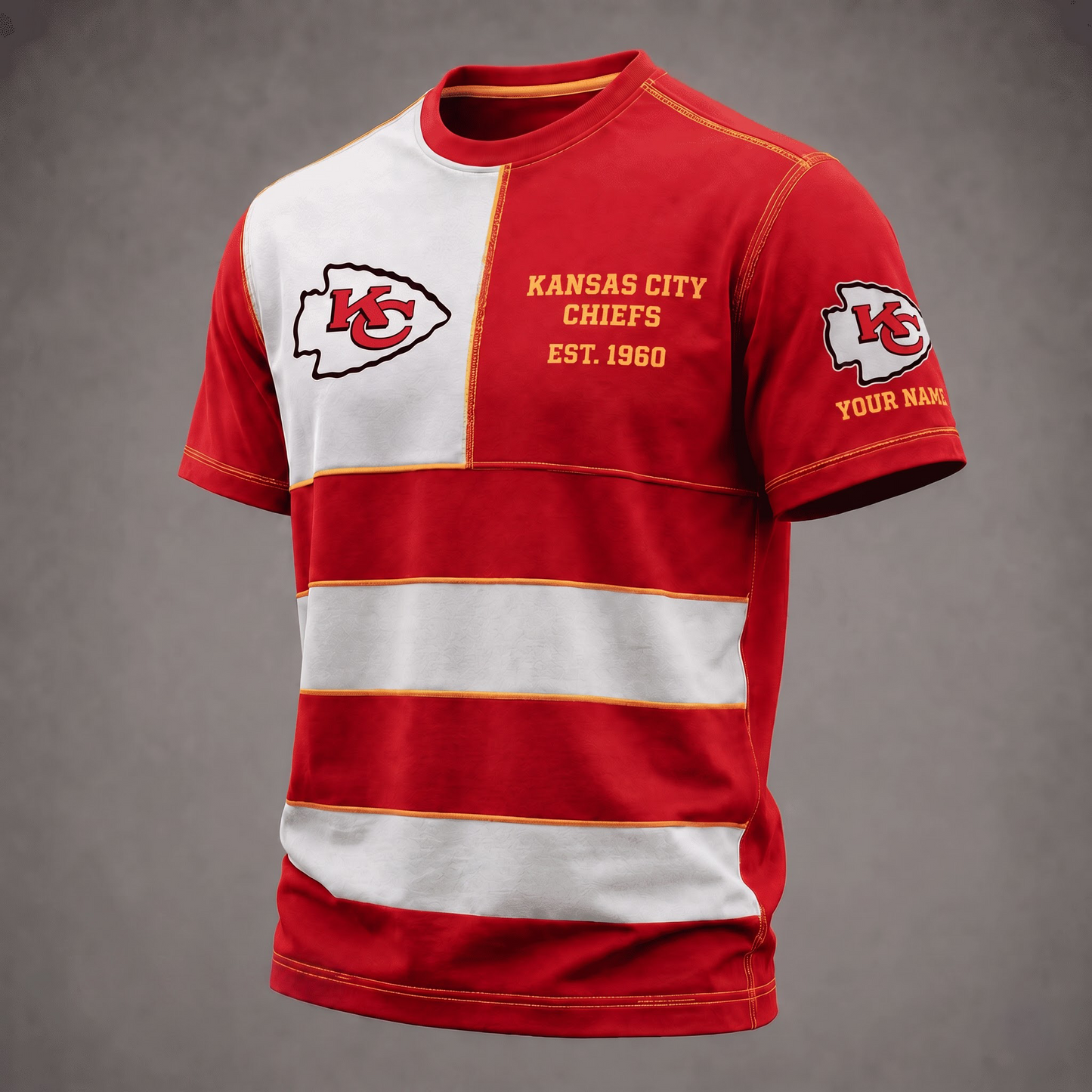KCC x NFL Premium Vintage All Over Print T-Shirt 3D Personalized Gift For True Fan