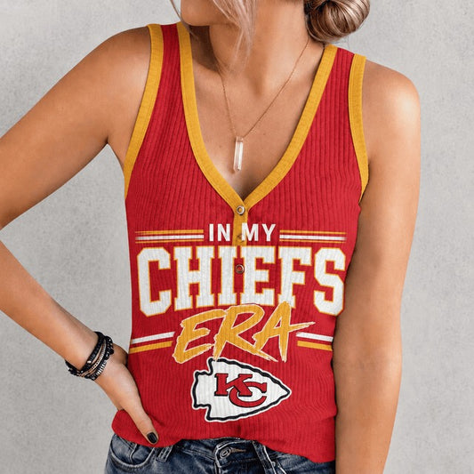 KCC x NFL Women V-Neck Ribbed Tank Top Premium Personalized Gift For Fan 250626