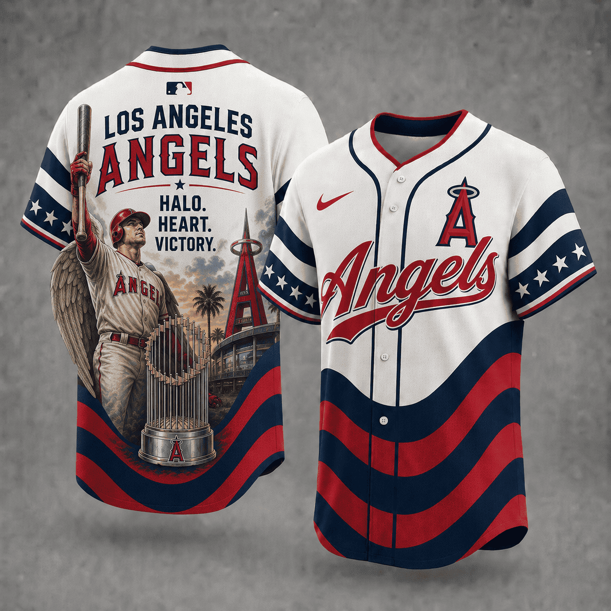 LAA x MLB Premium Baseball Jersey Gift For Fan