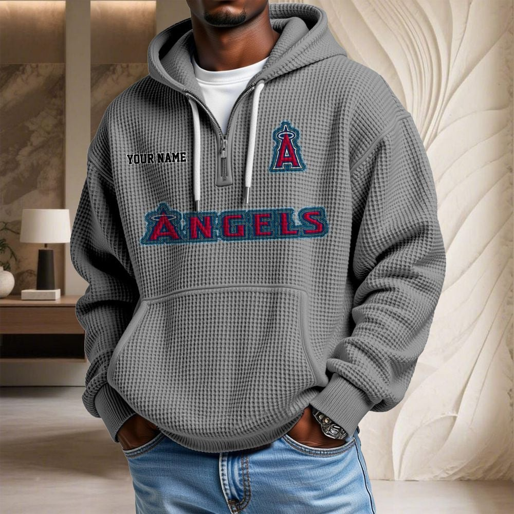 LAA x MLB Waffle Hoodie DATND TANTD