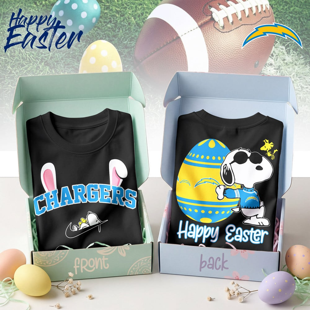 LAC Premium NFL Happy Snoopy Easter T-shirt DDT NTL