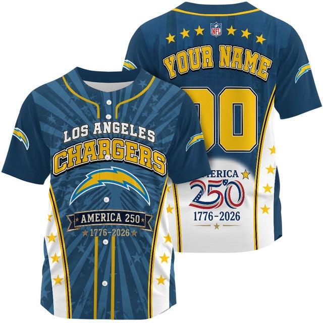 LAC x NFL 250 Years of Freedom 1776-2026 Baseball Jersey 170626