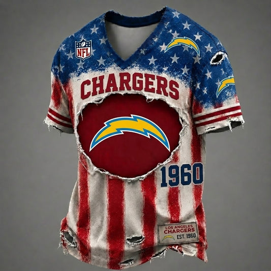LAC x NFL American Flag Luxury Classic T-shirt 252606