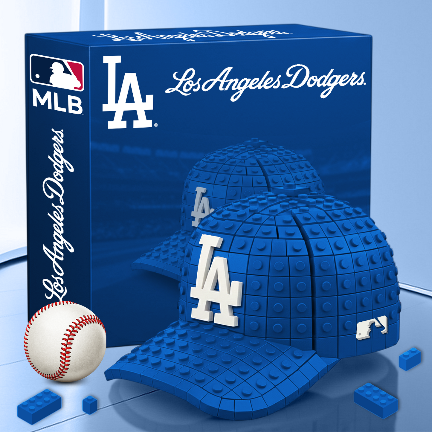 LAD MLB 3D Baseball Cap Block Set V1 NAK PTTD