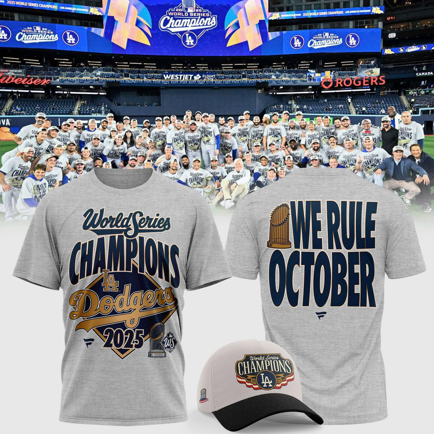 LAD x MLB 2025 Back to Back World Series Champions Tshirt V2 DATND TANTD