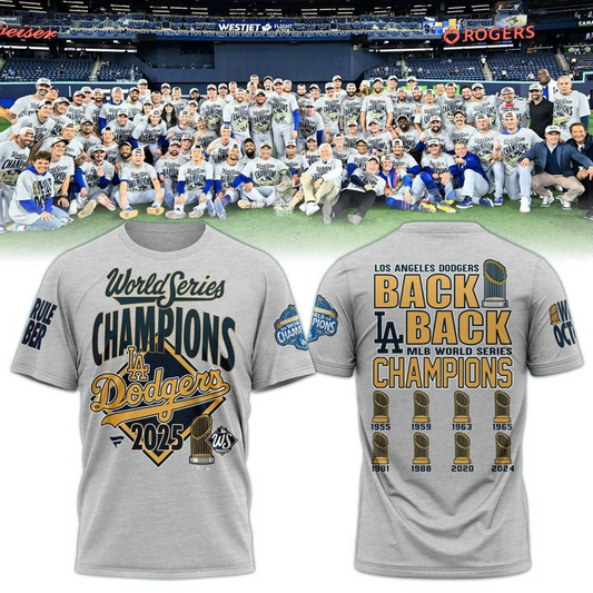 LAD x MLB 2025 World Series Champions 3D Shirt V7 DatND DVT