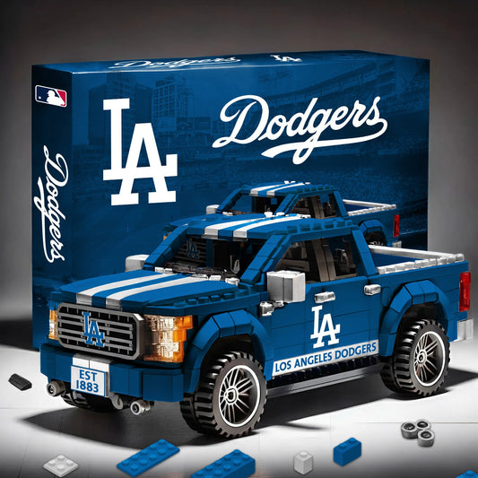 LAD x MLB 3D Racing Truck Model Building Block Set 0112 V1 NAK NHM