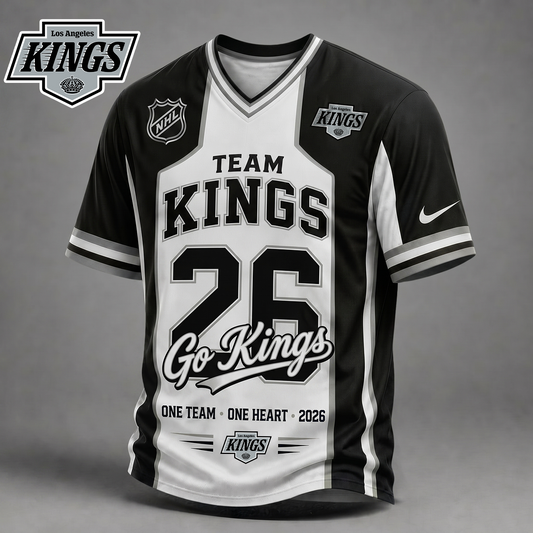 LAK Premium NHL Team Pride V-Neck Jersey DDT  010626 HLPHUONG