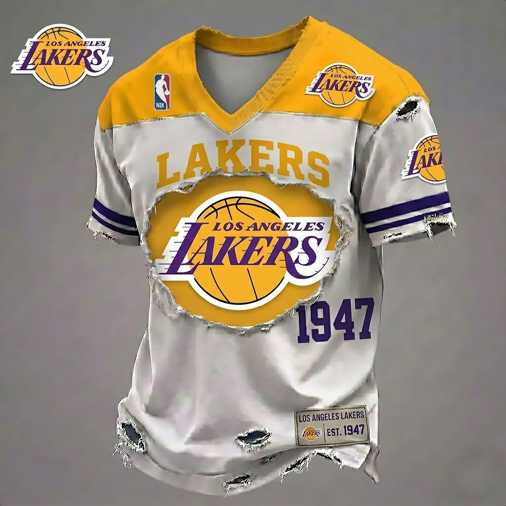 LAL x NBA Luxury Classic T-shirt DDT 150526 TTTZ