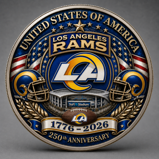 LAR Premium NFL 250 Years Of Freedom Commemorative Coin DDT 090626 NTL