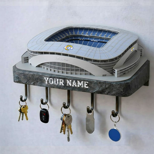 LAR Stadium Premium NFL Wood Key Hanger DDT NHM