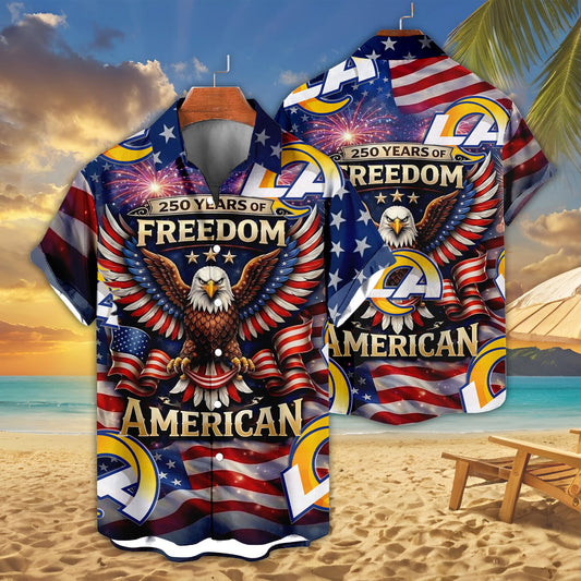 LAR x NFL America 250th Anniversary Eagles Hawaiian Shirt 090626