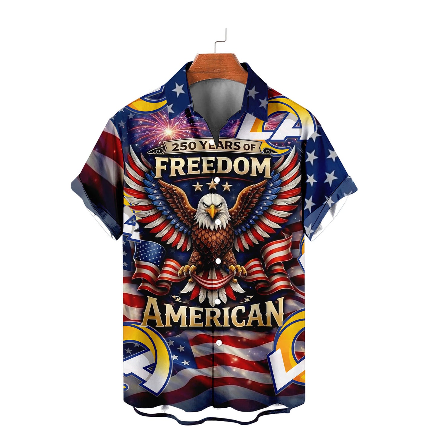 LAR x NFL America 250th Anniversary Eagles Hawaiian Shirt 090626