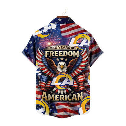 LAR x NFL America 250th Anniversary Eagles Hawaiian Shirt 090626