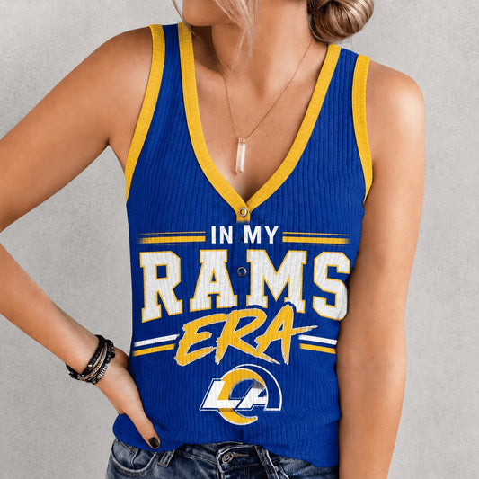 LAR x NFL Women V-Neck Ribbed Tank Top Premium Personalized Gift For Fan 250626