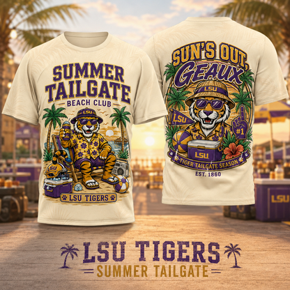 LSUT Premium NCAA Summer 3D T-Shirt 100626