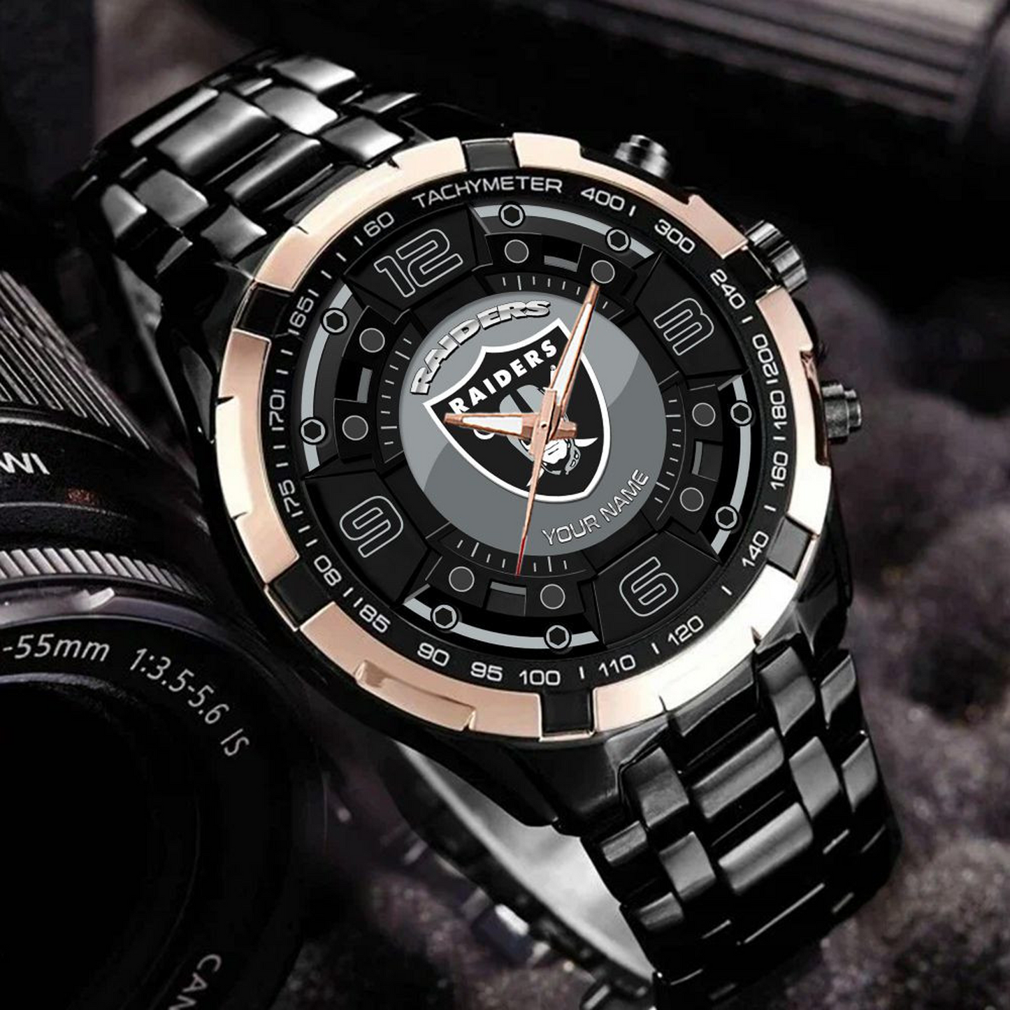 LV x NFL Stainless Steel Watch DatND DVT